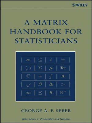 cover image of A Matrix Handbook for Statisticians